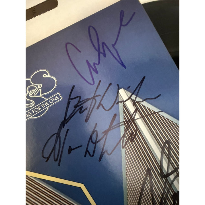 Chris Squire Rick Wakeman Jon Anderson Steve Howe YES band Going for the one original lp signed..
