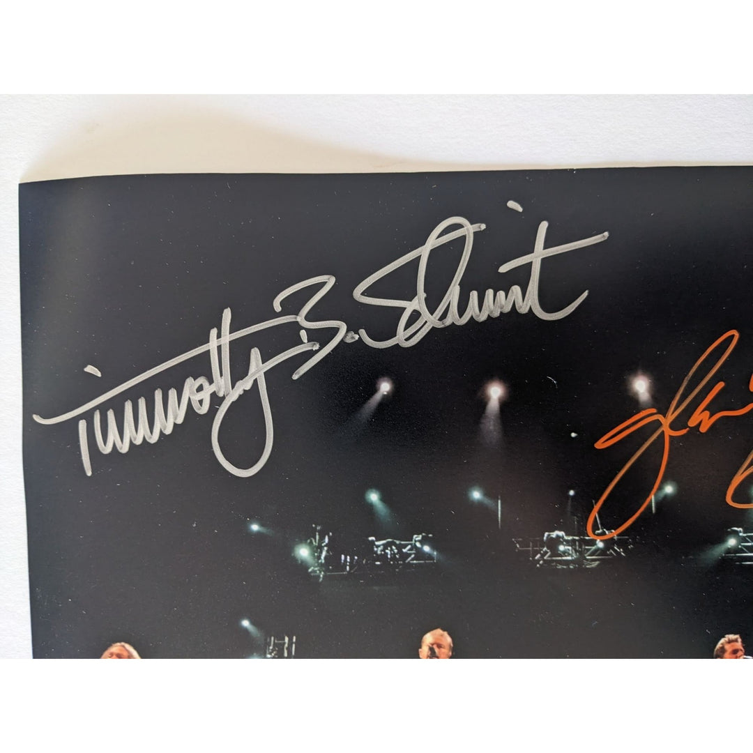 The Eagles, Don Henley, Joe Walsh, Glenn Frey, Timothy B. Schmidt, 11x14, photo, signed with proof