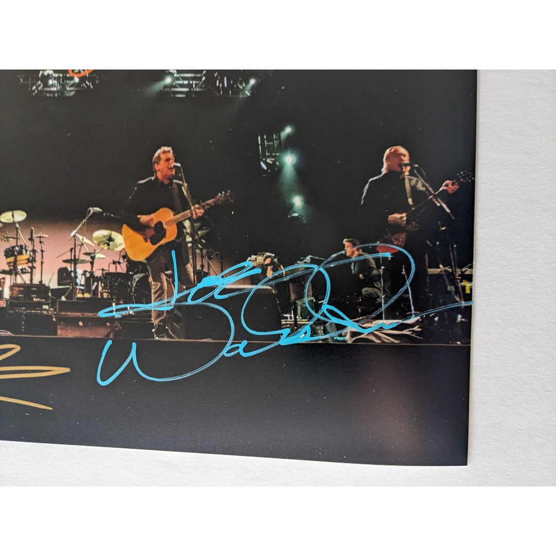 The Eagles, Don Henley, Joe Walsh, Glenn Frey, Timothy B. Schmidt, 11x14, photo, signed with proof