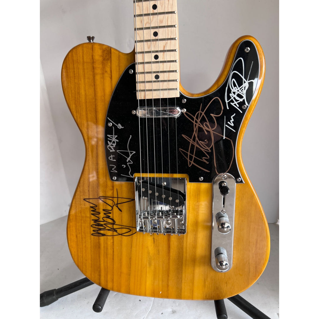 Michael Hutchense INXS full band Telecaster electric guitar signed