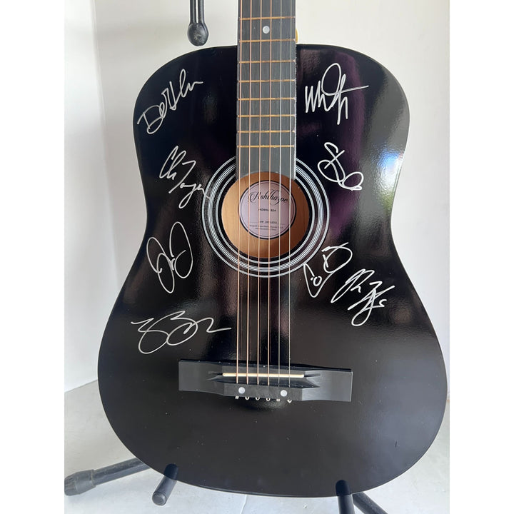 Zac Brown Band Zac Coy Bowels,Clay Cook, Daniel de los Reys, Matt Mangano, Jimmy De Martini, Chris Fryar ,& John Driskell Hopkins signed aco