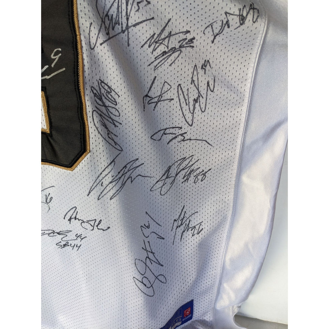 New Orleans Saints Drew Brees 2008-09 Super Bowl champs team Brees size XL game mode jersey l signed with proof