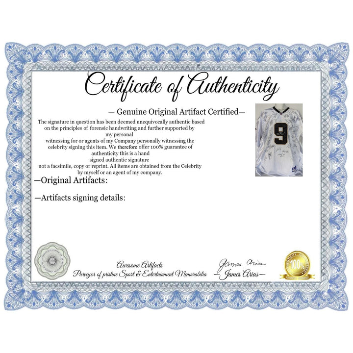 New Orleans Saints Drew Brees 2008-09 Super Bowl champs team Brees size XL game mode jersey l signed with proof