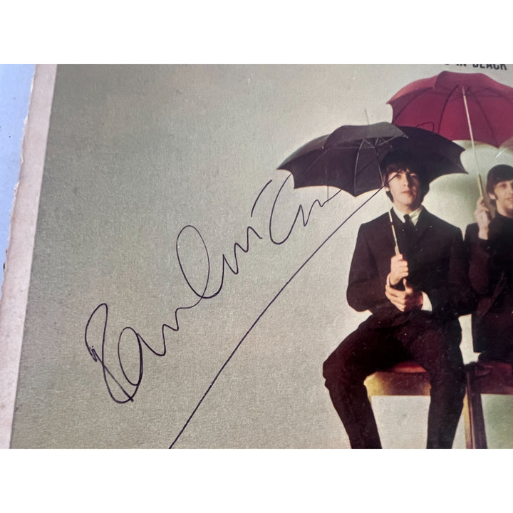 The Beatles John Lennon Paul McCartney 1965 original LP signed with proof