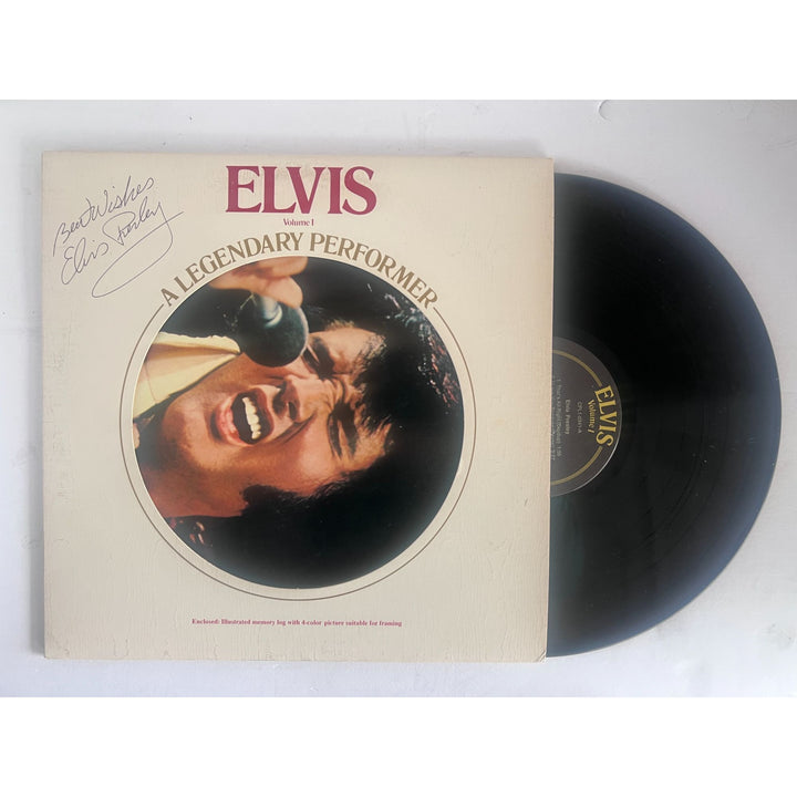 Elvis Presley "A Legendary Performer vol 1" original 1973 LP signed