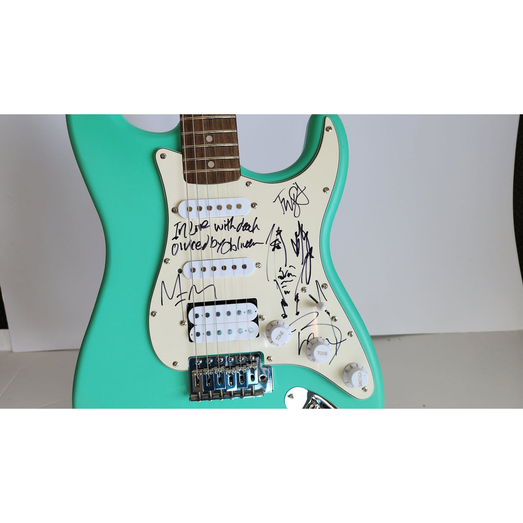 Brian Hugh Warner "Marilyn Manson" signed with inscription & Johnny Depp signed with self sketch with proof