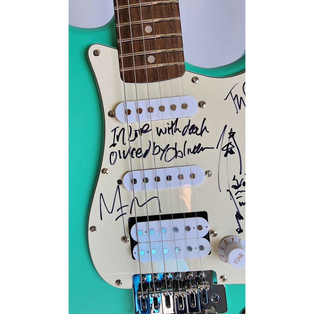 Brian Hugh Warner "Marilyn Manson" signed with inscription & Johnny Depp signed with self sketch with proof