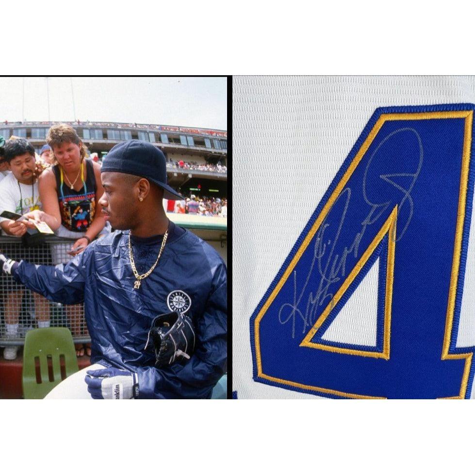 Ken Griffey Jr. Signed Mariners Jersey L Cream With Proof