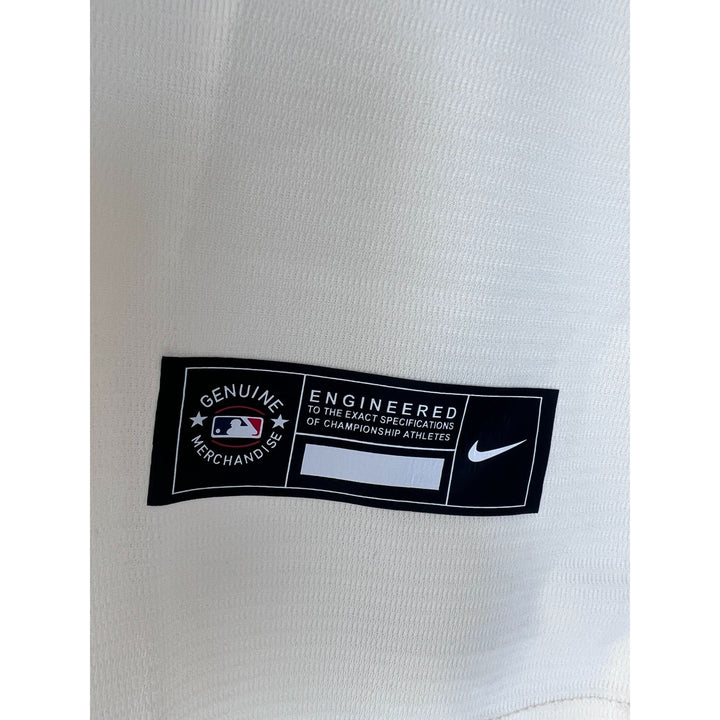 Ken Griffey Jr. #24 Seattle Mariners Men's Classic Cream Jersey Size: L signed with proof.