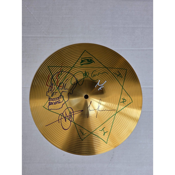 Tool Danny Carey Maynard James Keenan Adam Jones Justin Chancellor one of a kind cymbal signed with proof.