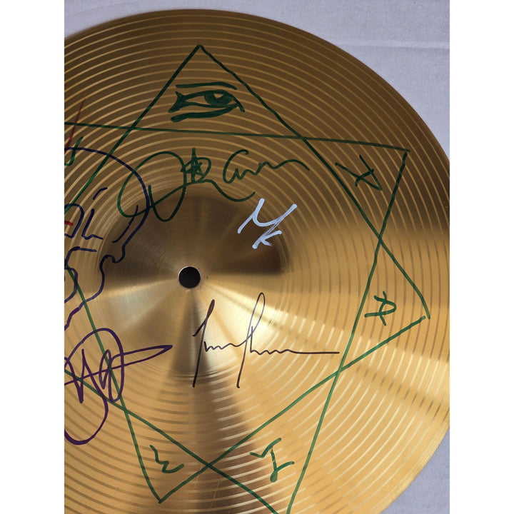 Tool Danny Carey Maynard James Keenan Adam Jones Justin Chancellor one of a kind cymbal signed with proof.