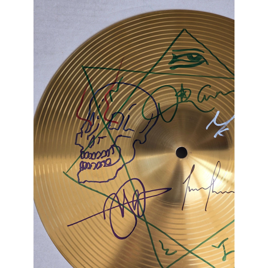 Tool Danny Carey Maynard James Keenan Adam Jones Justin Chancellor one of a kind cymbal signed with proof.