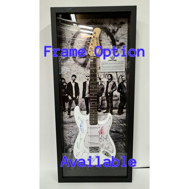 Lynyrd Skynyrd Johnny Van Zant Gary Rossington, Rickey Medlocke, Billy Powell, Ed King, Leon Wilkeson, Artimus Pyle & Alan Collins Fender signed with proof