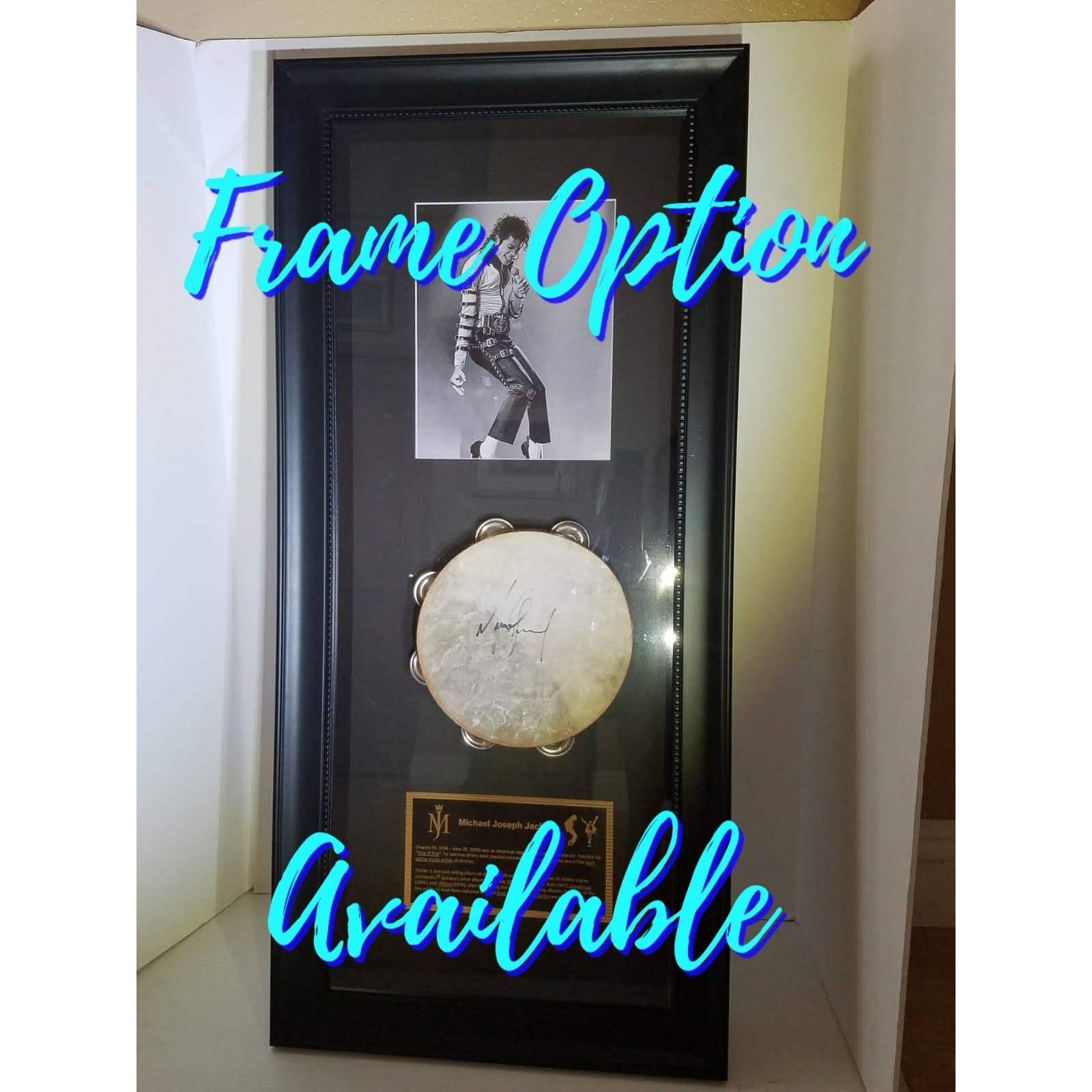 Paul McCartney 14-in tambourine with Sketch and inscription and