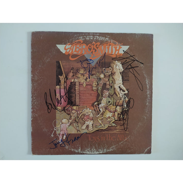 Aerosmith Toys in the Attic complete band Steven Tyler Joe Perry Joey Brad signed with proof