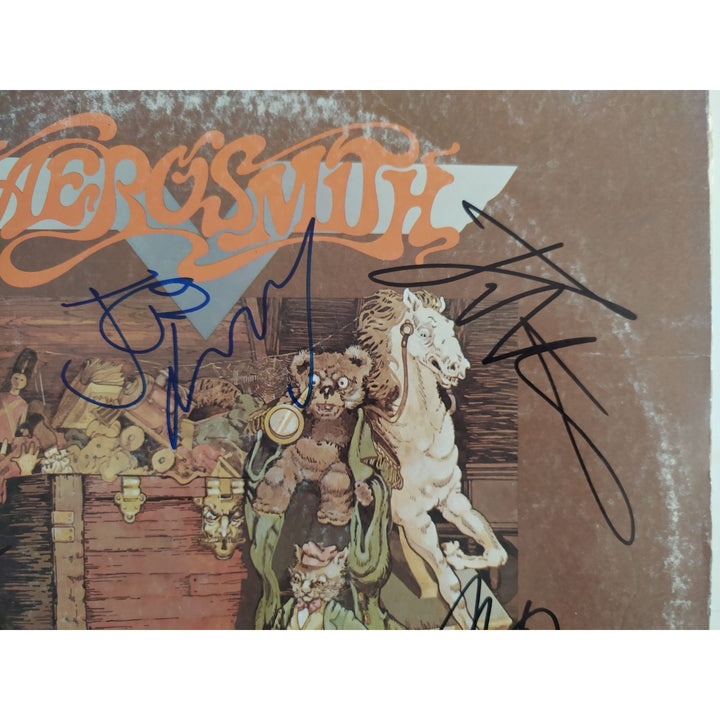 Aerosmith Toys in the Attic complete band Steven Tyler Joe Perry Joey Brad signed with proof