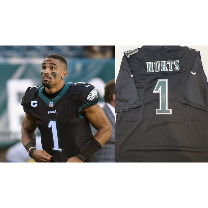 Jalen Hurts Philadelphia Eagles jersey game model size xl signed with proof.