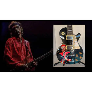 Mark Knopfler Dire Straits one of a kind full size guitar signed with proof