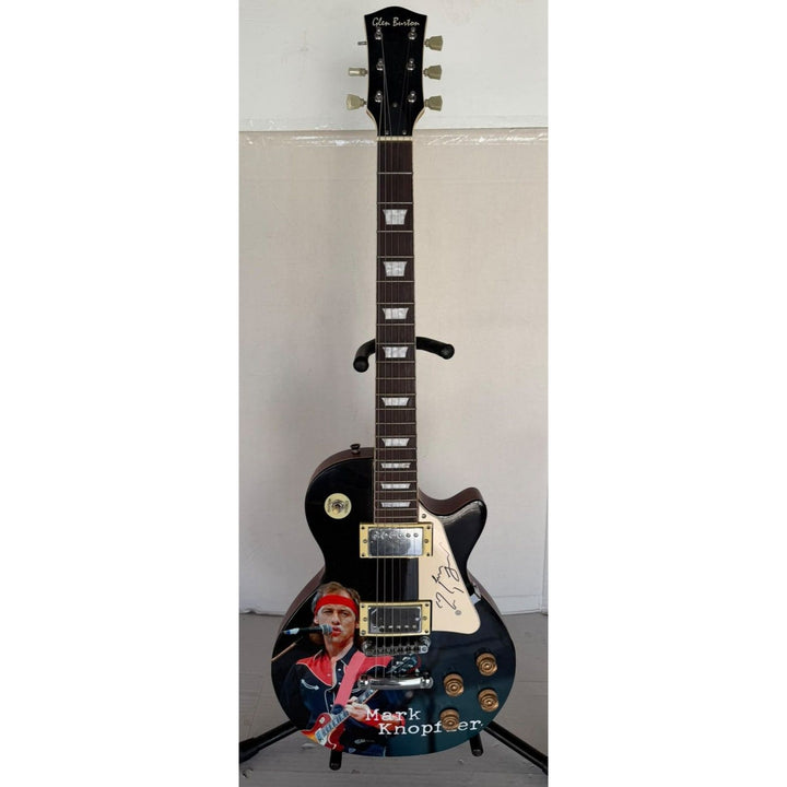Mark Knopfler Dire Straits one of a kind full size guitar signed with proof.