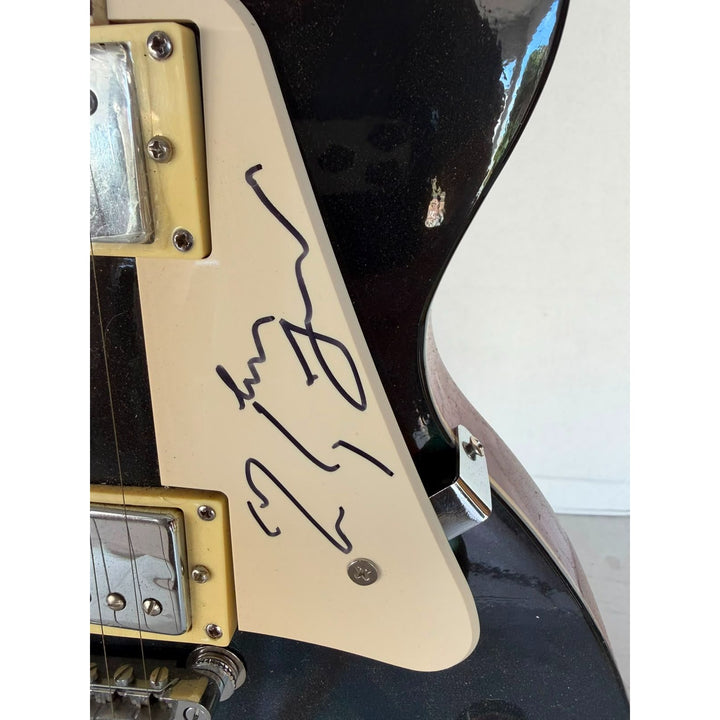 Mark Knopfler Dire Straits one of a kind full size guitar signed with proof.