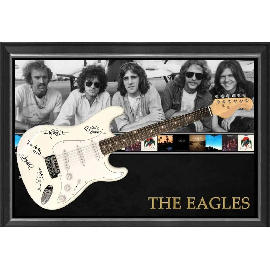 Mark Knopfler Dire Straits one of a kind full size guitar signed with proof.