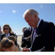Joseph Robinette Biden Jr. (46) vintage golf ball signed with proof and free display case