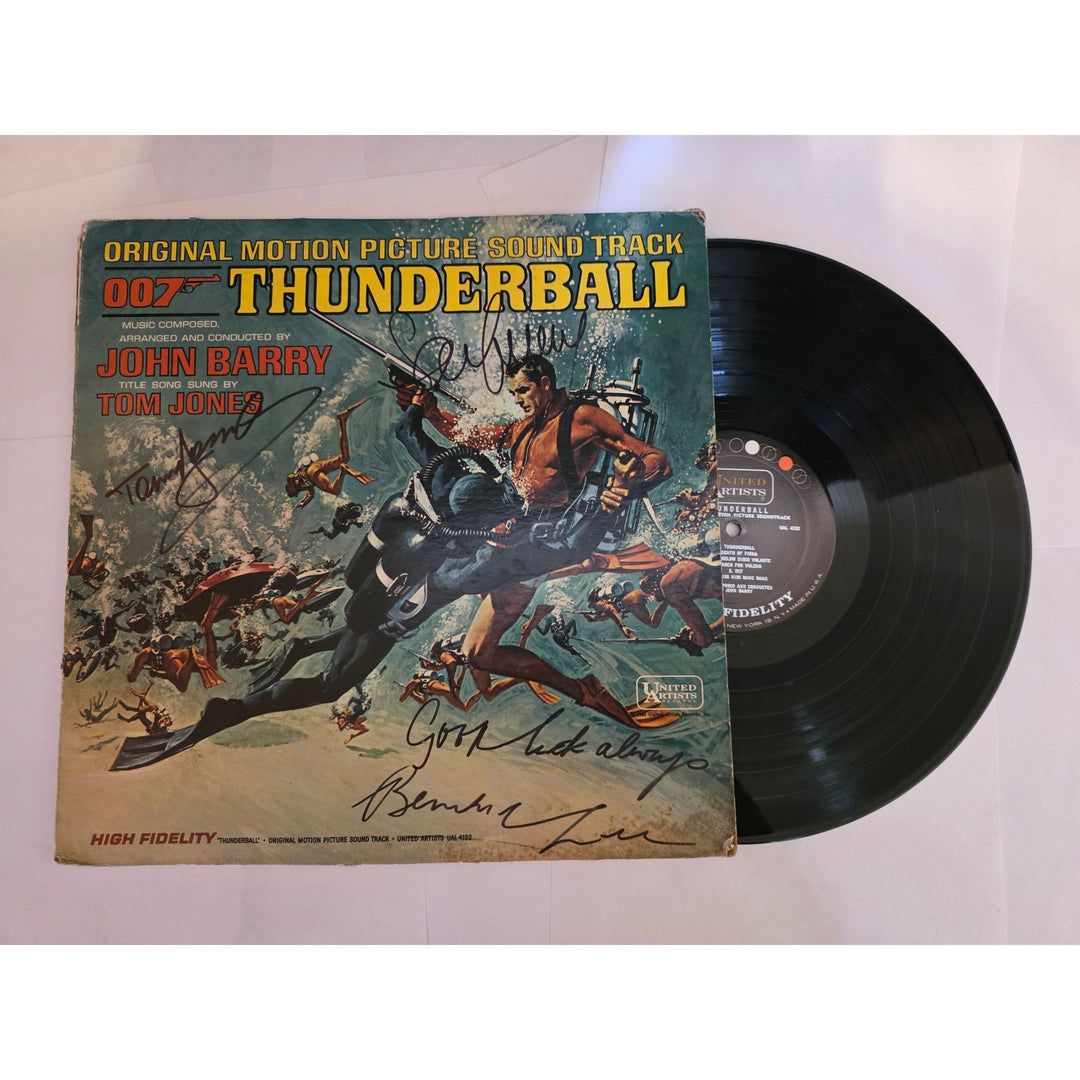 John Barry "Thunderball Original Motion Picture Soundtrack" LP signed with proof.