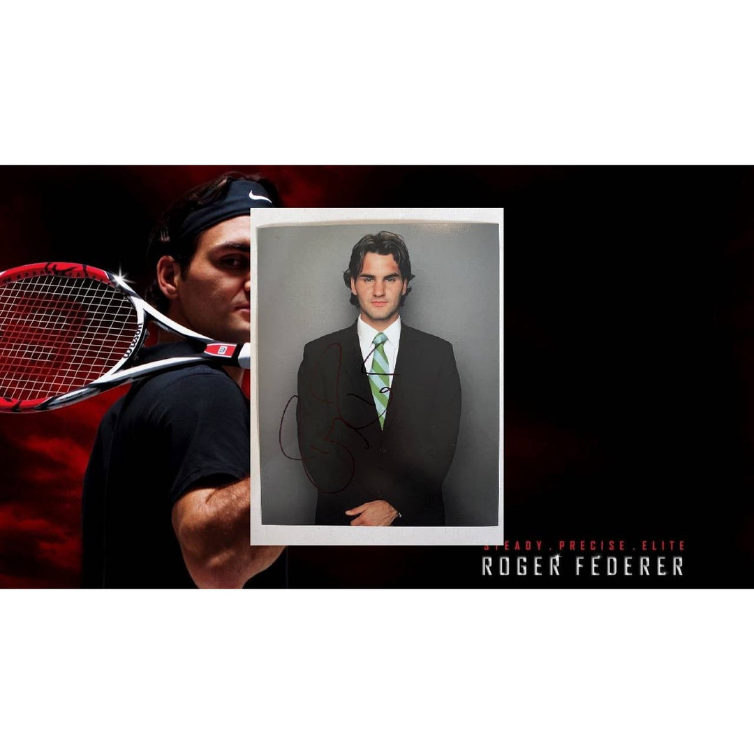 Roger Federer tennis Legend 8x10 photo signed with proof Awesome Artifacts