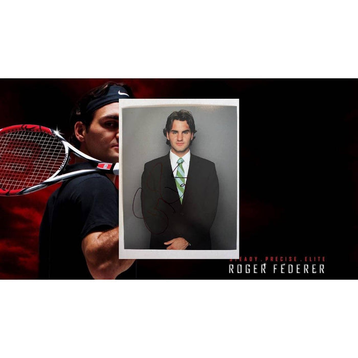 Roger Federer tennis Legend 8x10 photo signed with proof