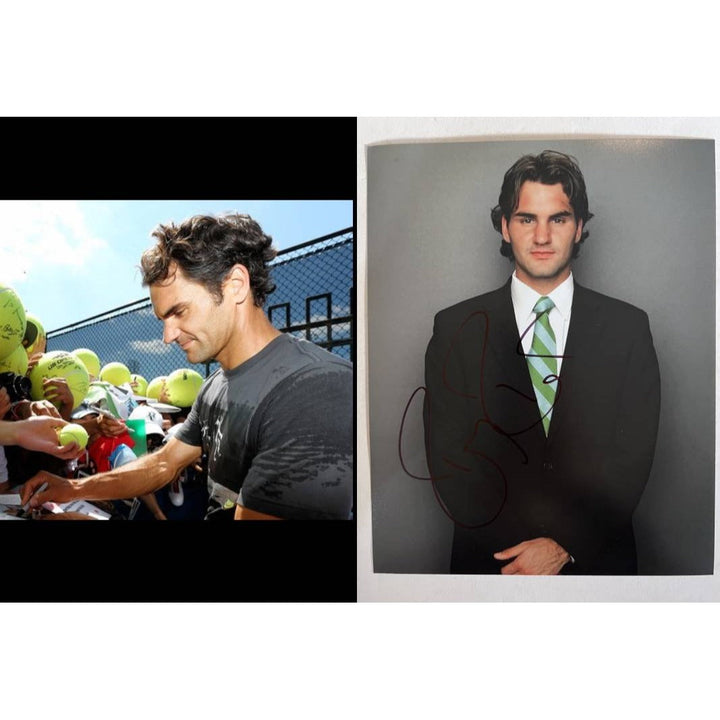 Roger Federer tennis Legend 8x10 photo signed with proof Awesome Artifacts