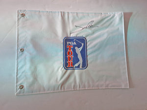 Jon Rahm Masters Champion PGA flag signed with proof
