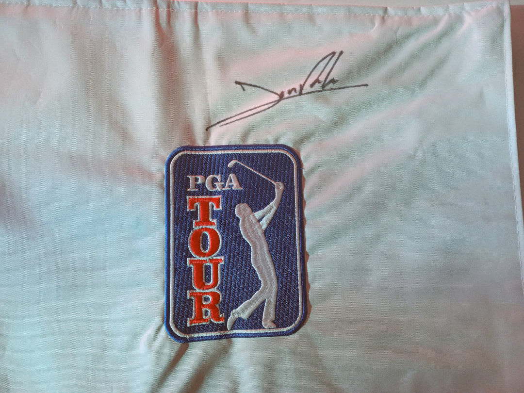 Jon Rahm Masters Champion PGA flag signed with proof