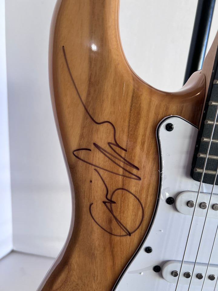 Cream supergroup Eric Clapton Ginger Baker Jack Bruce full size Stratocaster electric guitar signed with proof