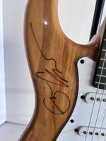 Load image into Gallery viewer, Cream supergroup Eric Clapton Ginger Baker Jack Bruce full size Stratocaster electric guitar signed with proof
