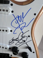 Load image into Gallery viewer, Cream supergroup Eric Clapton Ginger Baker Jack Bruce full size Stratocaster electric guitar signed with proof
