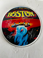 Load image into Gallery viewer, Boston one-of-a-kind drumhead signed with proof
