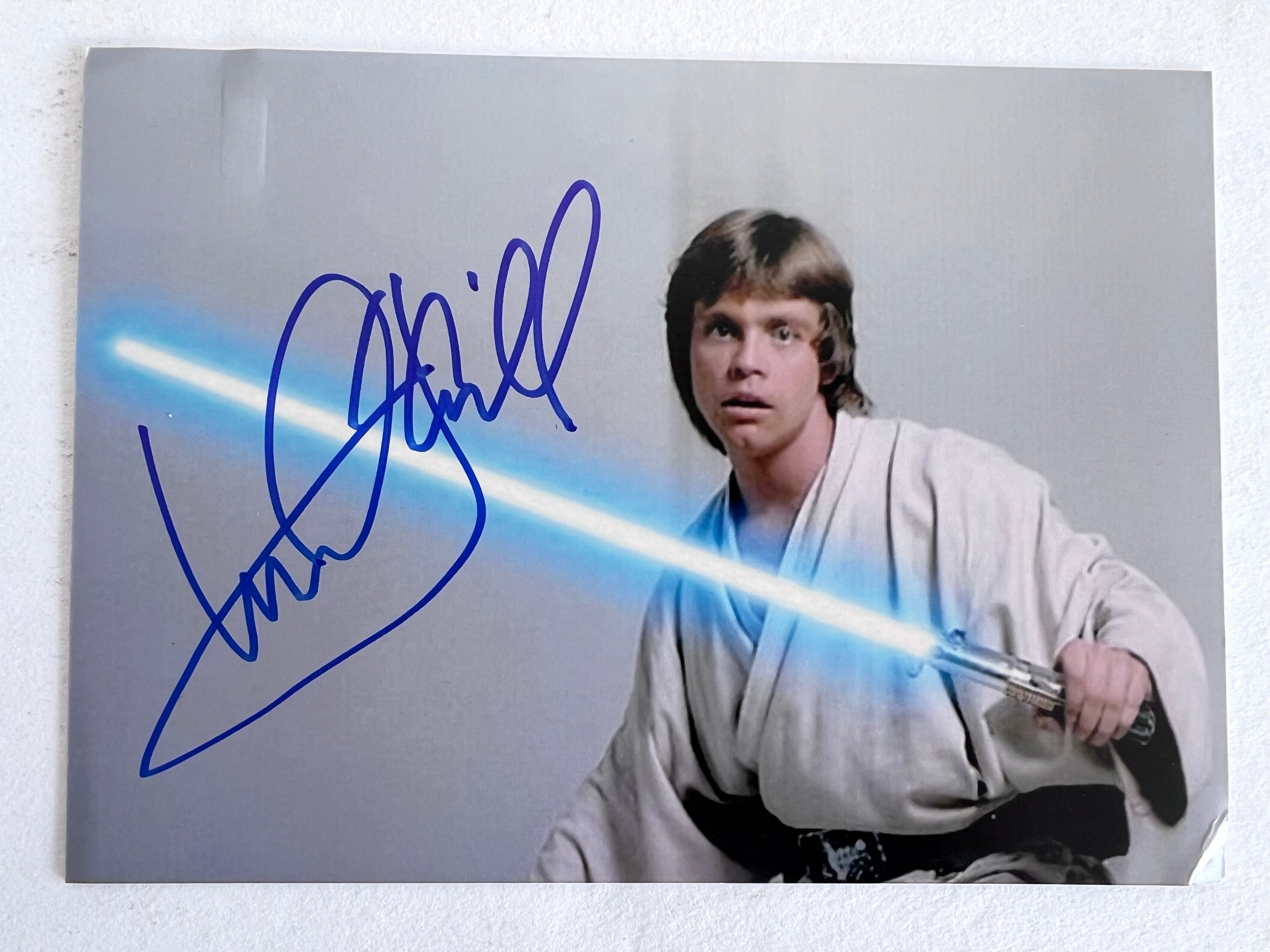 Mark Hamill Luke Skywalker Star Wars 5x7 photo signed with proof