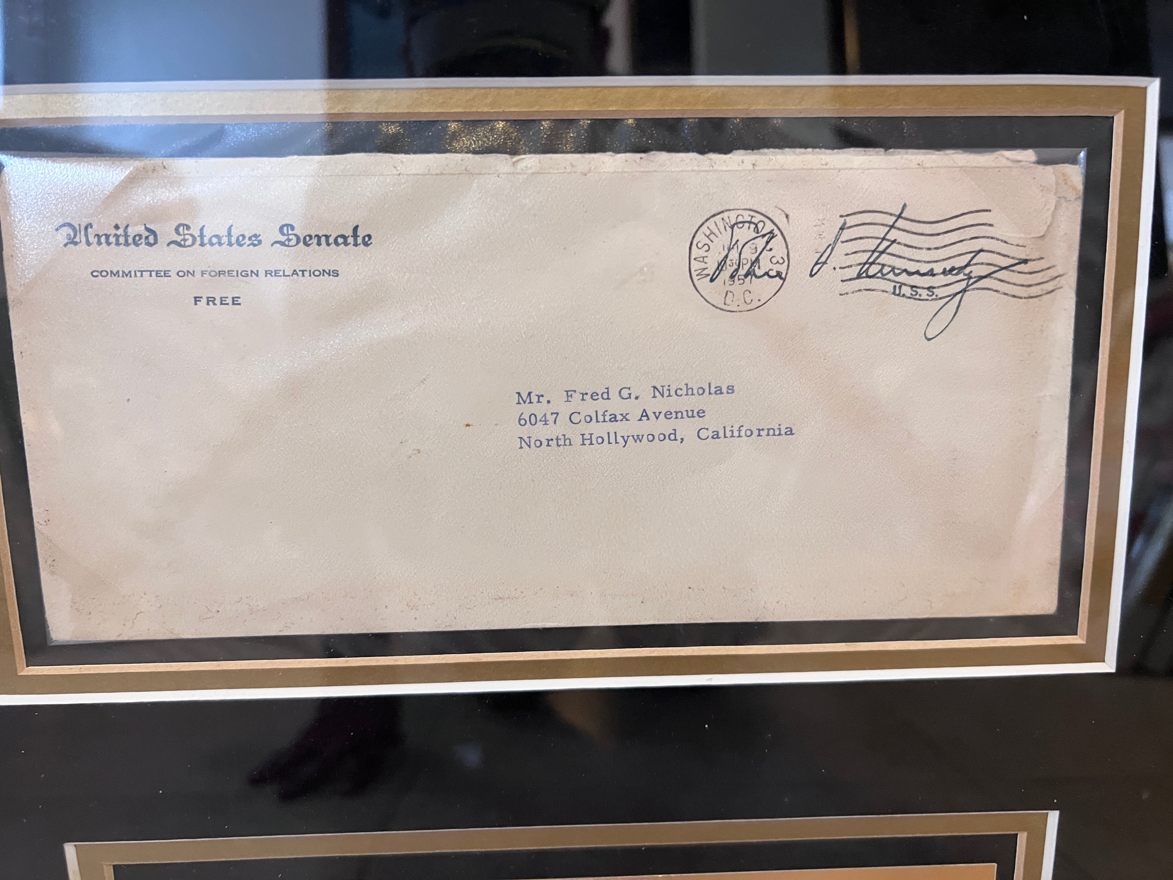 John F. Kennedy framed letter signed on official document 36 by 33