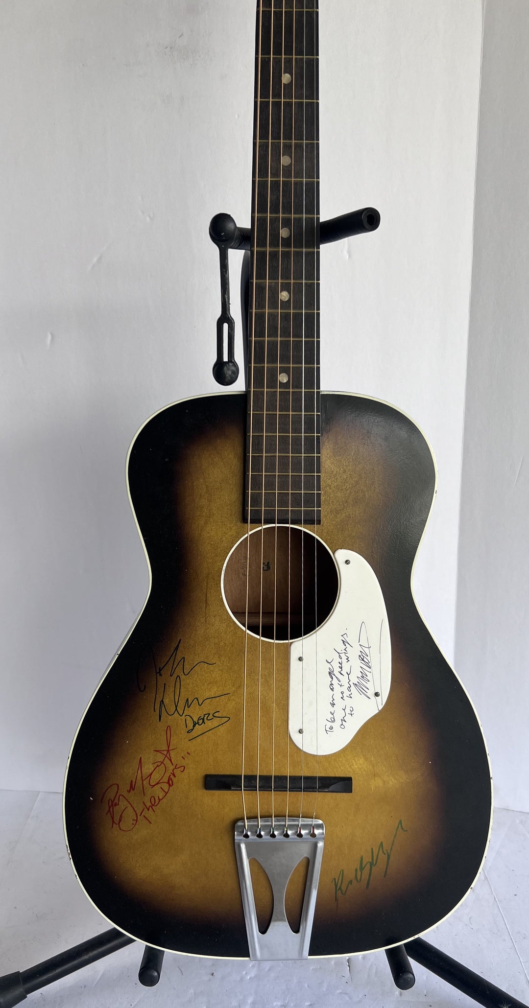 Jim Morrison Ray Manzarek Robbie Krueger John Densmore The Doors one of a kind acoustic guitar signed