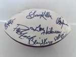 Load image into Gallery viewer, Cleveland Browns full size football Jim Brown, Ozzie Newsome, Paul Warfield, Bernie Kosar, Mike McCormick, Clay Matthews signed
