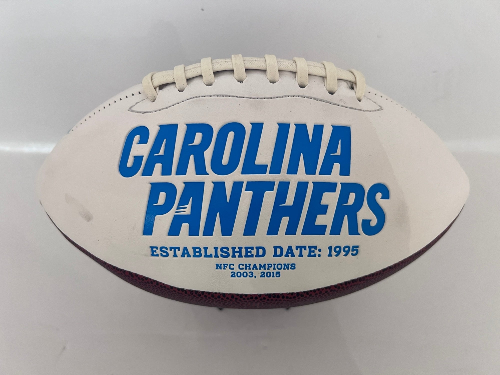 Carolina Panthers full size football Cam Newton, Greg Olsen signed