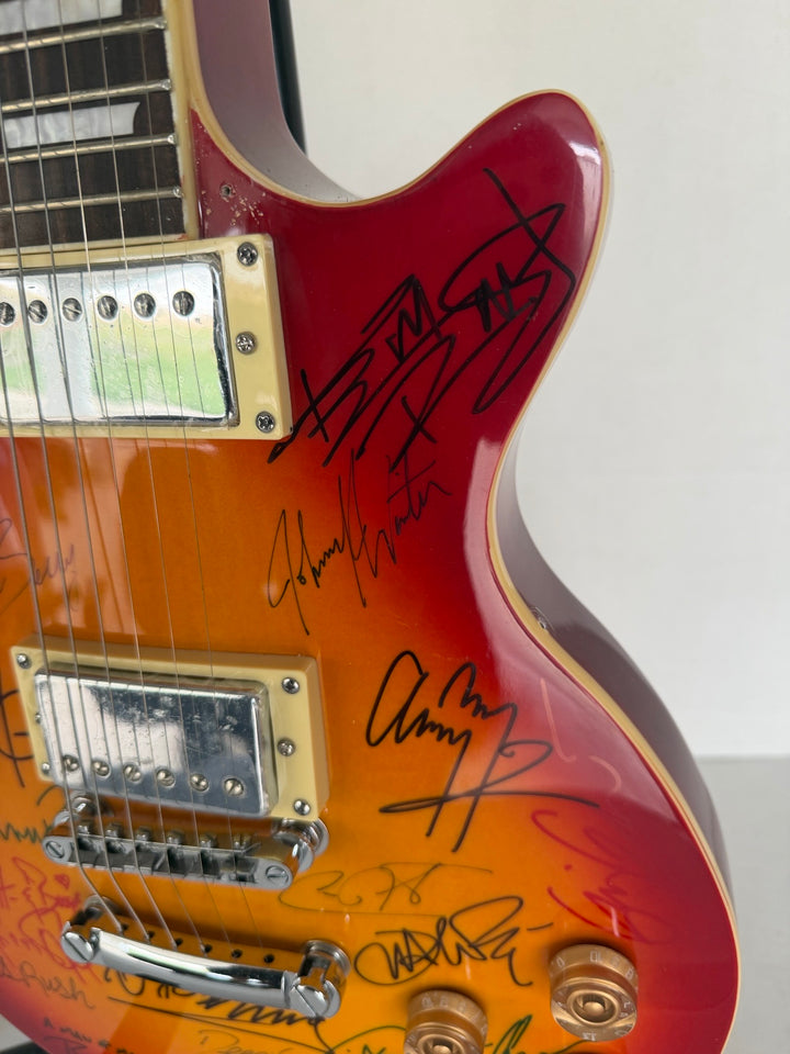 Blues legends (22 ) Stevie Ray Vaughan, John Mayer, Keith Richards, Eric Clapton, BB King vintage les paul full size electric guitar signed