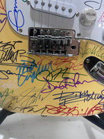 Load image into Gallery viewer, Eric Clapton, Eddie Van Halen, Carlos Santana, Jimmy Page 36 of rock and rolls greatest guitarists of all time vintage Les Paul style electric guitar signed with proof

