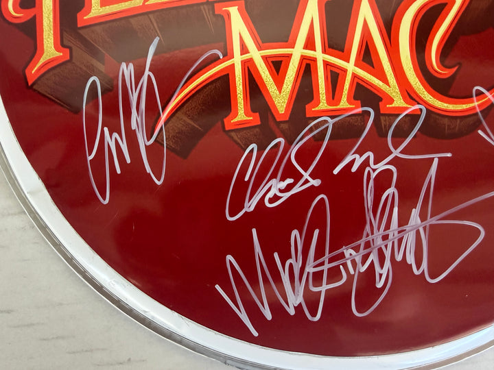 Fleetwood Mac one-of-a-kind drumhead signed with proof