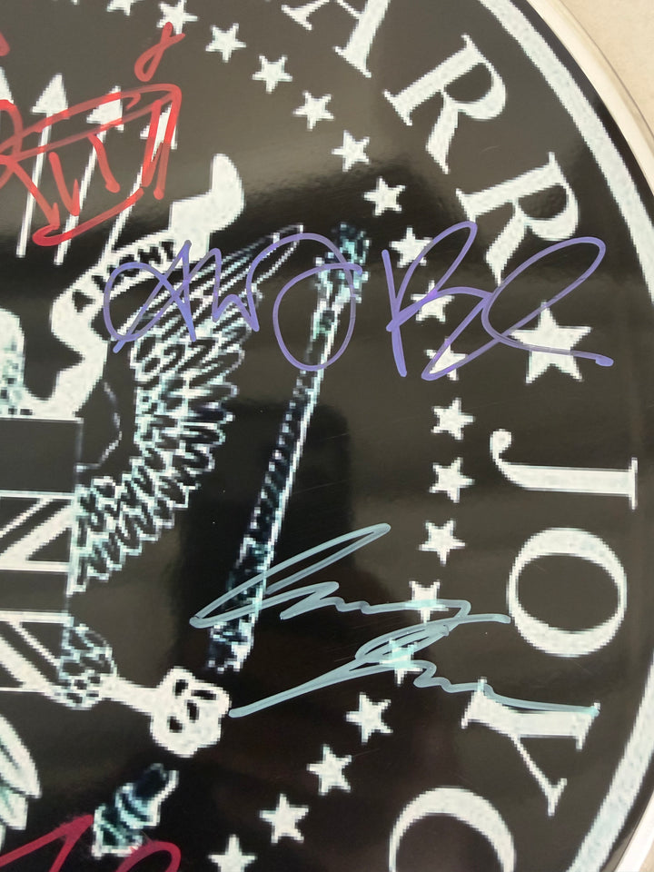 Steven Patrick Morrissey Johnny Marr, Andy Rourke, Mike Joyce, The Smiths Drumhead signed with proof