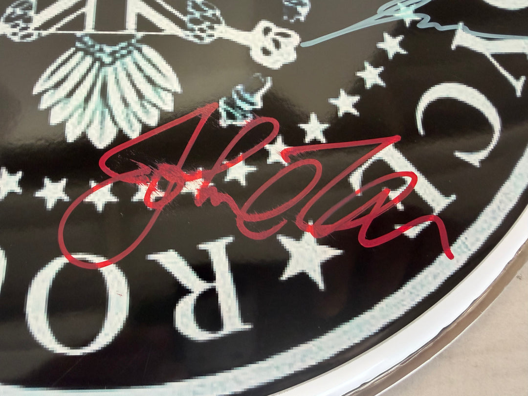 Steven Patrick Morrissey Johnny Marr, Andy Rourke, Mike Joyce, The Smiths Drumhead signed with proof