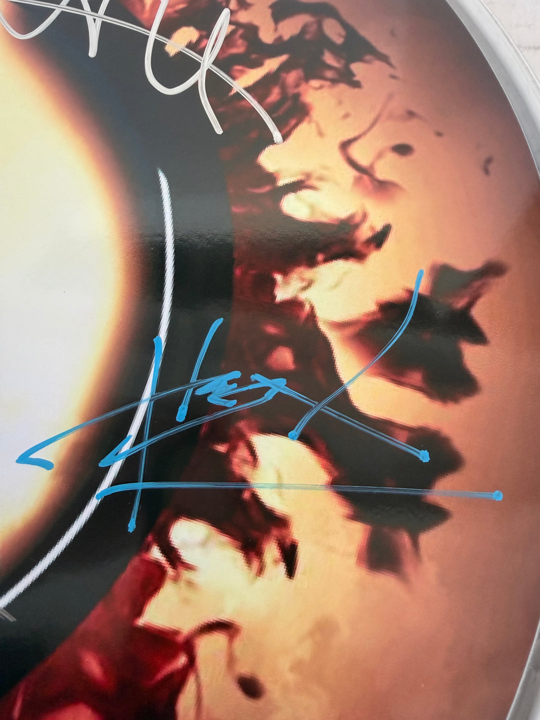 Chester Bennington Linkin Park one-of-a-kind drumhead signed with proof