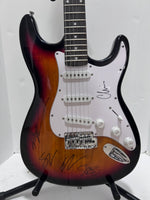 Load image into Gallery viewer, Deftones Chi Cheng, Chino Moreno, Stephen Carpenter, Frank Delgado Stratocaster electric guitar signed with proof
