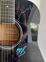 Load image into Gallery viewer, Robert Smith, Simon Gallup, Roger O&#39;Donnell &amp; Perry Bamonte The Cure full size acoustic guitar signed with proof
