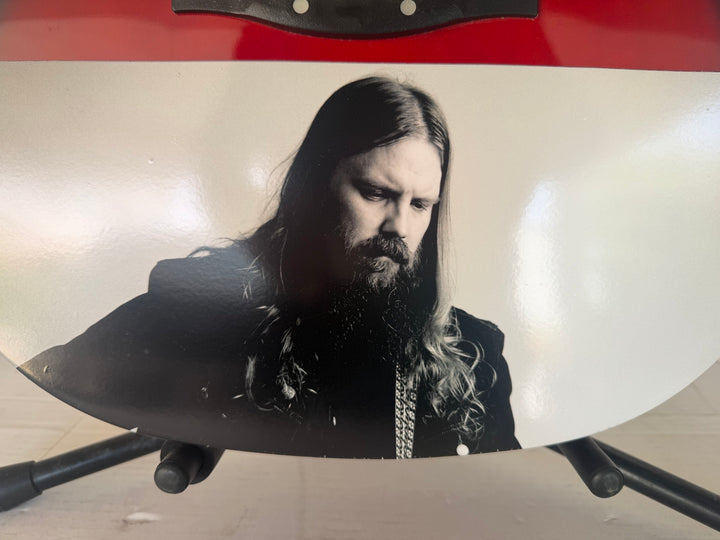 Chris Stapleton signed and inscribed "Broken Halos that used to shine" One of a Kind full size acoustic guitar signed with proof